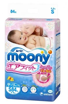 Изображение Подгузники MOONY S84 (4-8 кг)